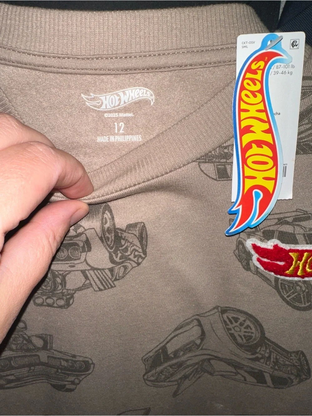Carter's Hot Wheels all over Car Print Sweatshirt